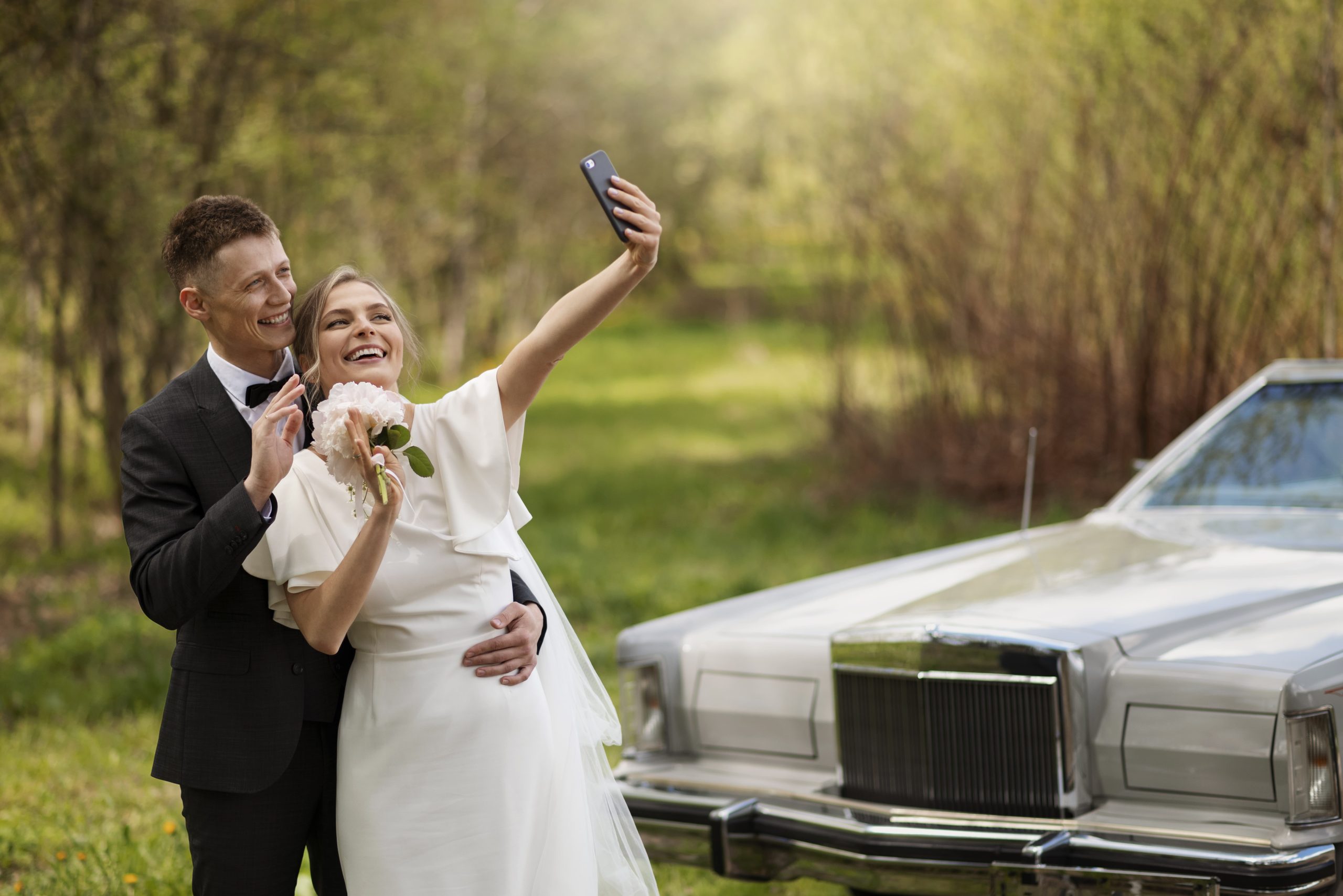 Wedding limo